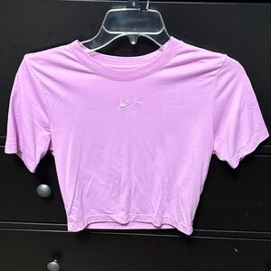 Nike Women's Light Pink Crop Top